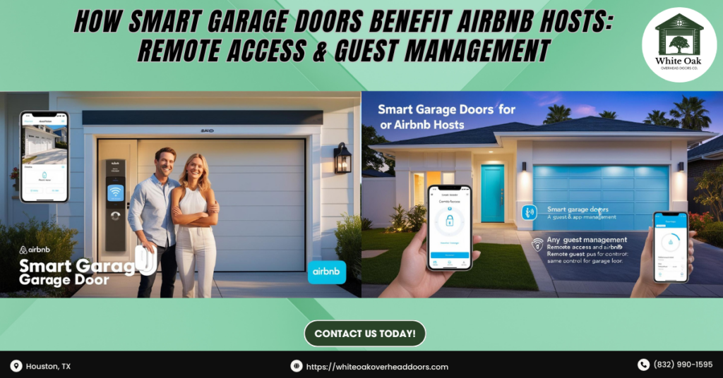 How Smart Garage Doors Benefit Airbnb Hosts: Remote Access & Guest Management 1 smart garage door