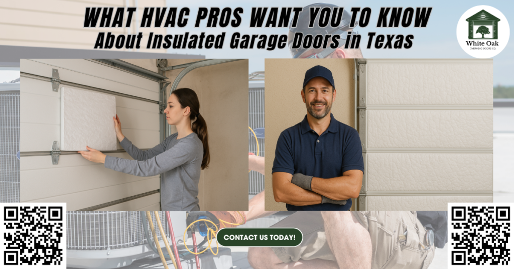 What HVAC Pros Want You to Know About Insulated Garage Doors in Texas 1 What HVAC Pros Want You to Know About Insulated Garage Doors in Texas - White Oak Overhead Doors Co.