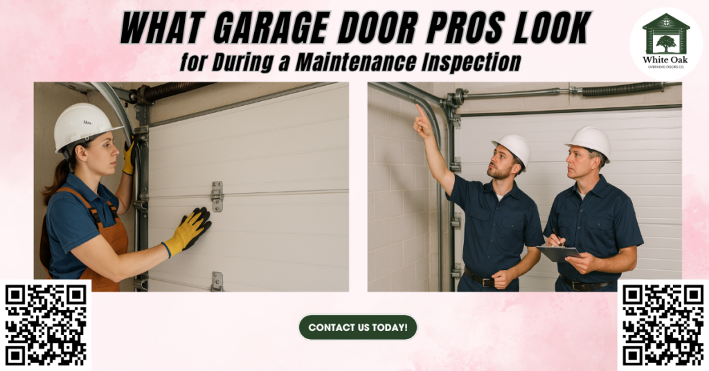 What Garage Door Pros Look for During a Maintenance Inspection 5 What Garage Door Pros Look for During a Maintenance Inspection - White Oak Overhead Doors Co.