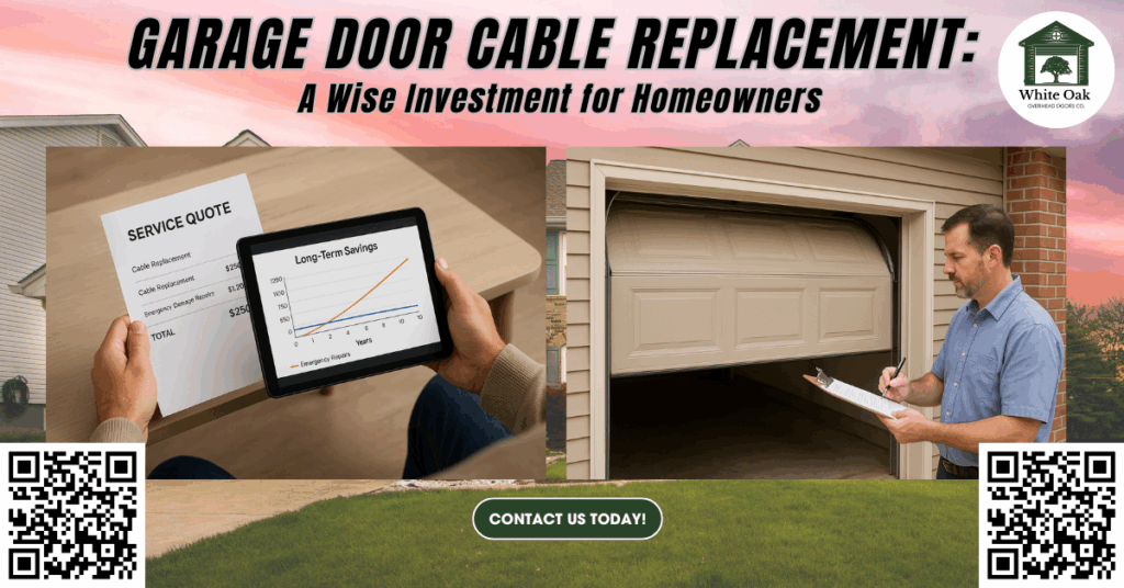 Garage Door Cable Replacement: A Wise Investment for Homeowners 1 Garage Door Cable Replacement: A Wise Investment for Homeowners - White Oak Overhead Doors Co.