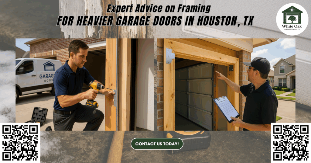 Expert Advice on Framing for Heavier Garage Doors in Houston, TX 1 Expert Advice on Framing for Heavier Garage Doors in Houston, TX - White Oak Overhead Doors Co.