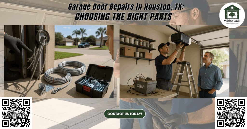 Garage Door Repairs in Houston, TX: Choosing the Right Parts 1 White Oak Overhead Doors Co