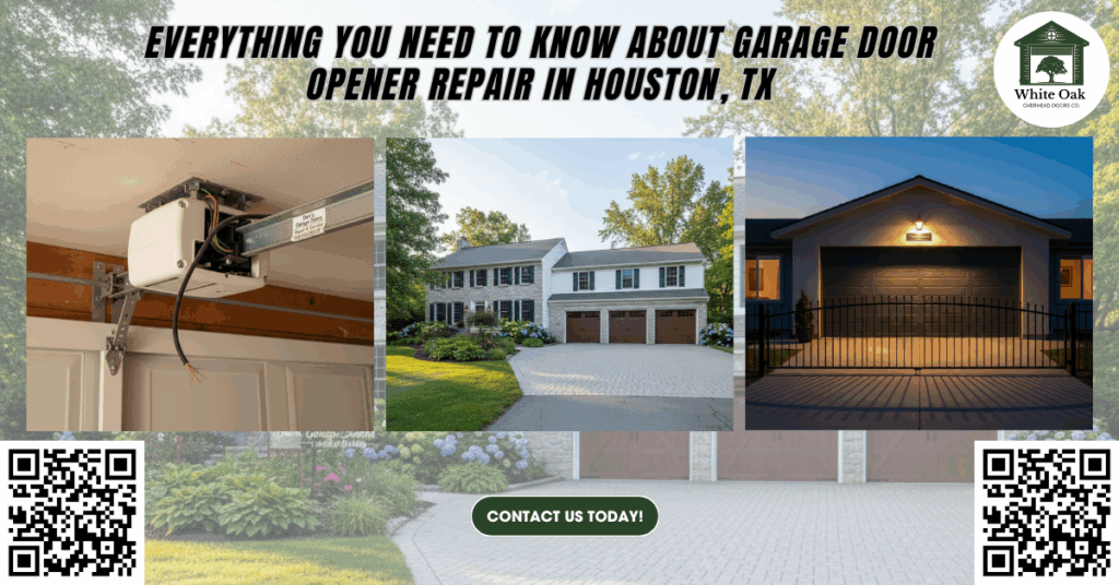Signs That You Need Garage Door Opener Repair in Richmond, TX 1 Signs That You Need Garage Door Opener Repair in Richmond, TX - White Oak Overhead Doors Co.